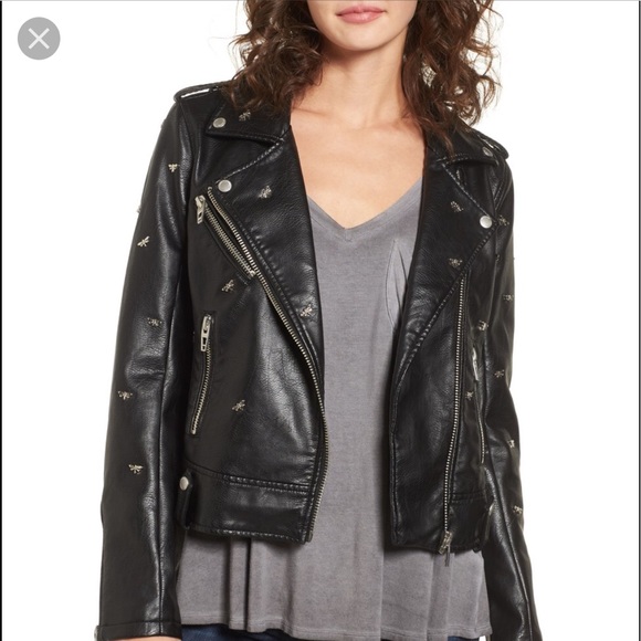 BlankNYC dragonfly embellished moto Jacket - Picture 4 of 7